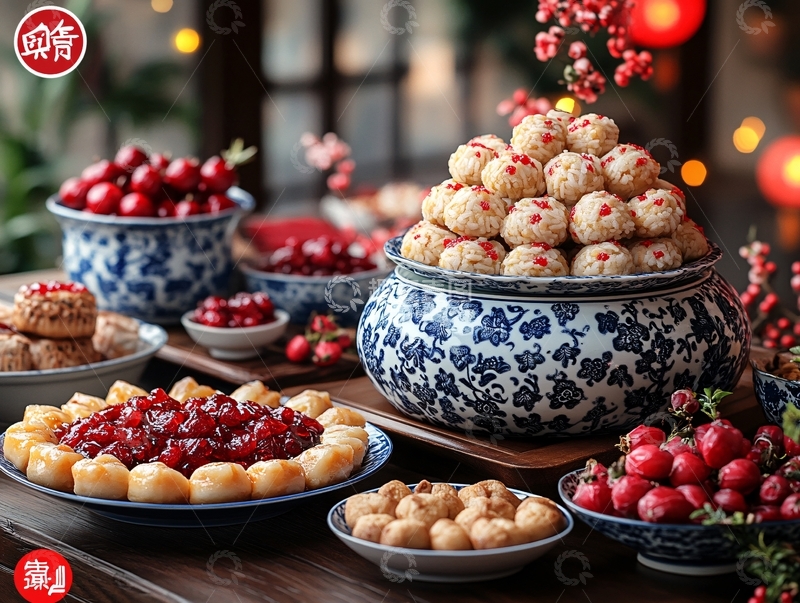 高清大图下载【趣麦麦图】新年干果配图