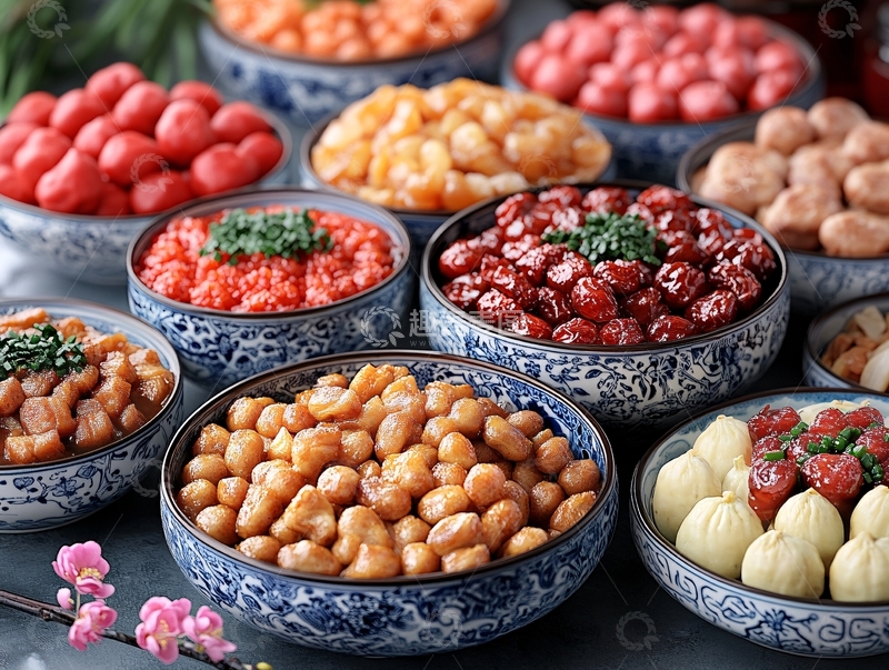 高清大图下载【趣麦麦图】话梅拼芸豆