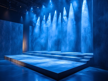 模特走秀现场背景