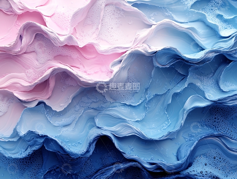 高清大图下载【趣麦麦图】肌理彩色流体背景墙5