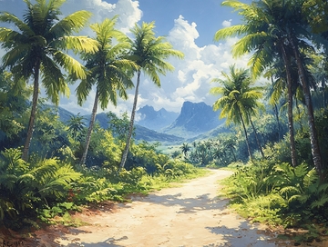 丛林风景画1