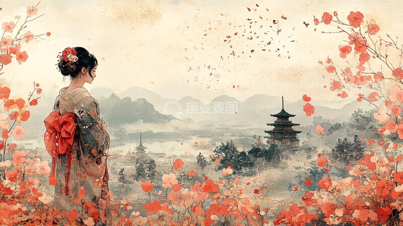 高清大图下载【趣麦麦图】樱落宽容之景1