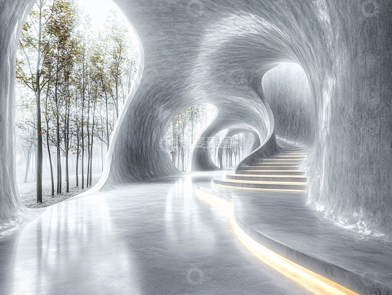 高清大图下载【趣麦麦图】艺术品隧道