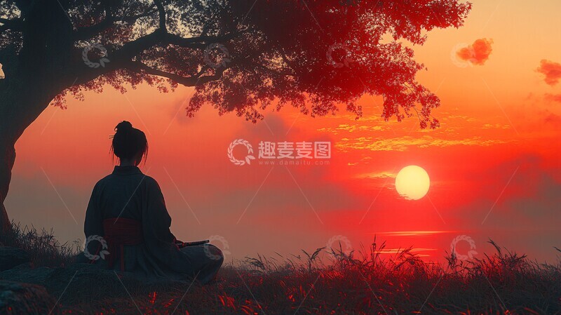 女子思索祖先佩剑1