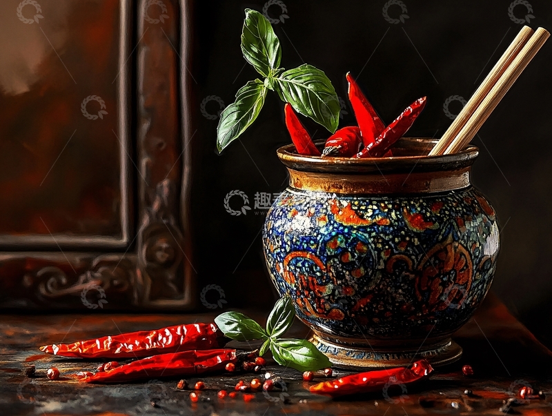 高清大图下载【趣麦麦图】辣椒古典古代人