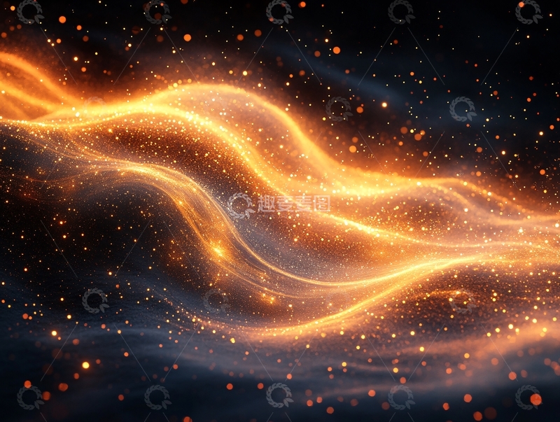 高清大图下载【趣麦麦图】金色梦幻背景4