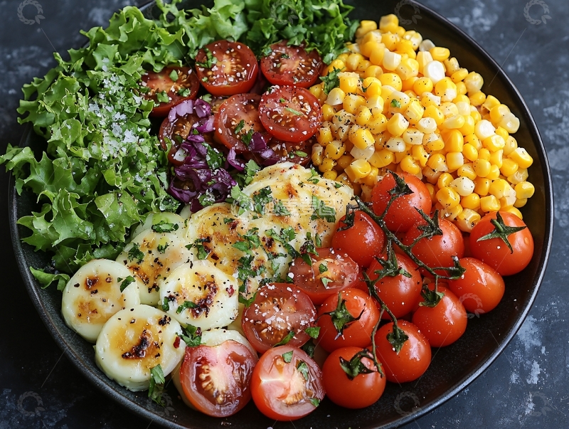 高清大图下载【趣麦麦图】蔬菜色拉轻食2