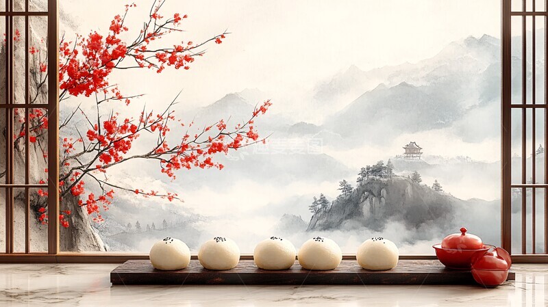 高清大图下载【趣麦麦图】-冬至团圆饭冬至团圆汤圆1