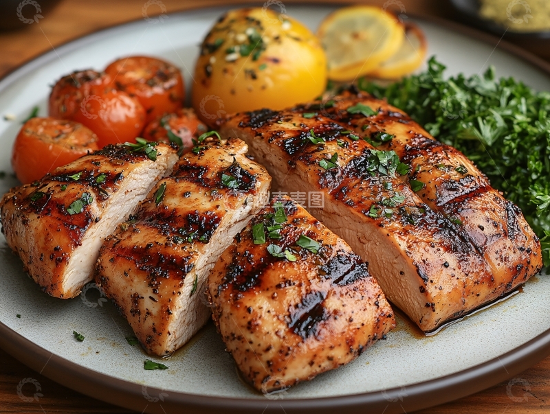 高清大图下载【趣麦麦图】柠檬薄荷鸡胸肉5