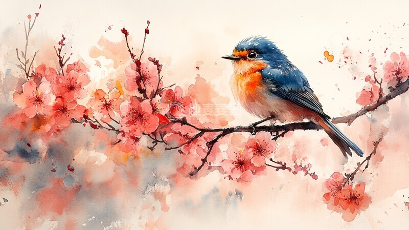 高清大图下载【趣麦麦图】水彩画笔触水彩画笔笔触3