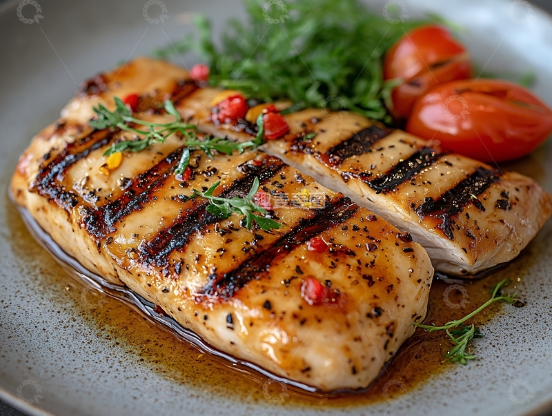 高清大图下载【趣麦麦图】烤制的鸡胸肉3