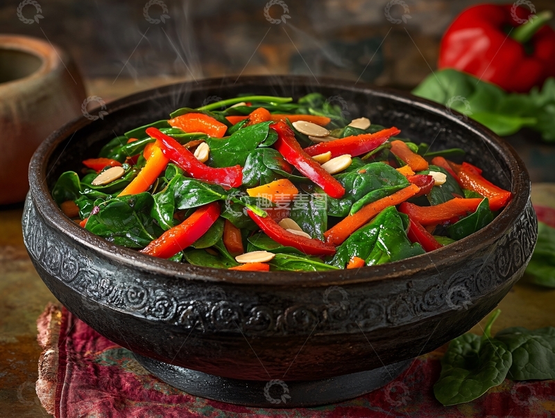 高清大图下载【趣麦麦图】石锅蔬菜