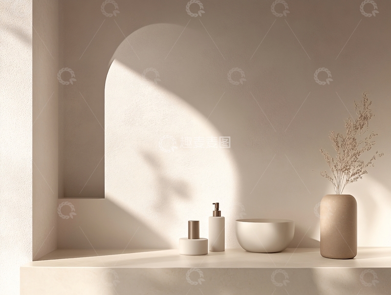 高清大图下载【趣麦麦图】设计莫兰迪橙色田园