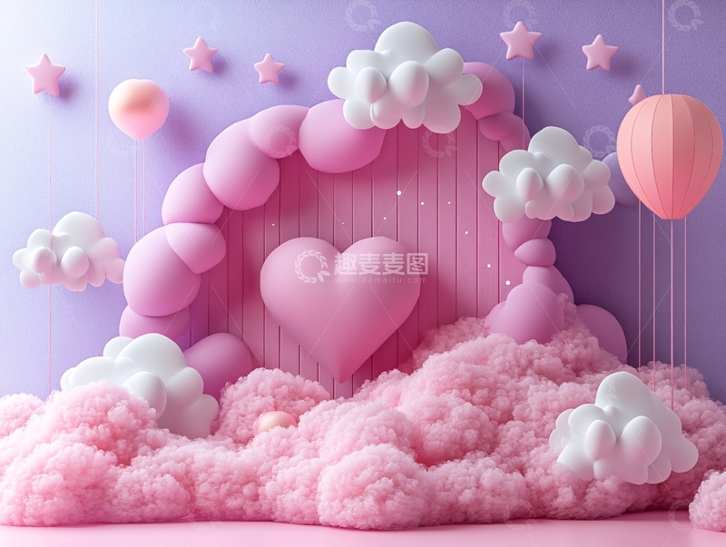 高清大图下载【趣麦麦图】情人节美陈气氛1