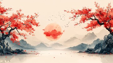 漫画风格图案背景1