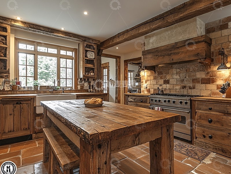 高清大图下载【趣麦麦图】乡村风厨房6