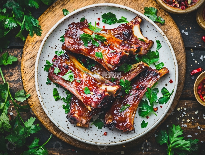 高清大图下载【趣麦麦图】香辣棒骨