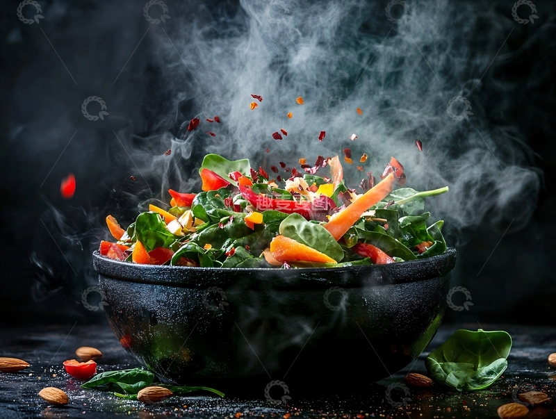 高清大图下载【趣麦麦图】烟里蔬菜