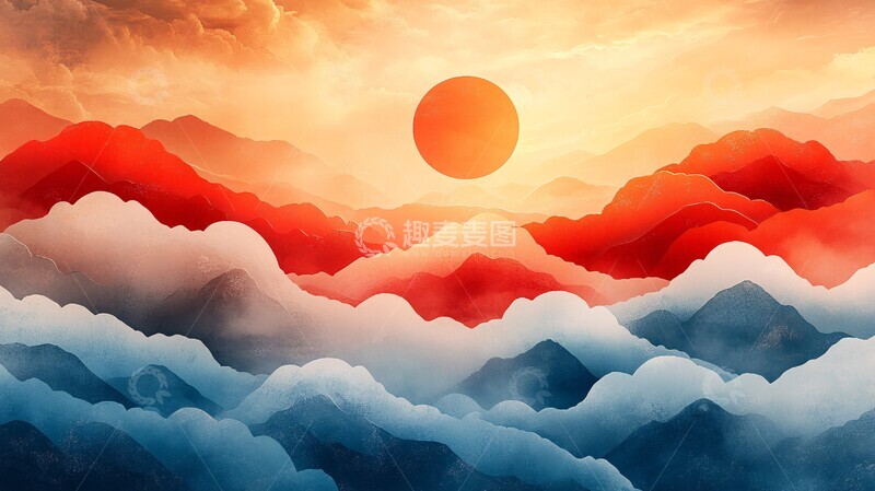 高清大图下载【趣麦麦图】漫画风格图案背景2