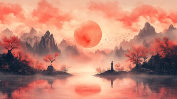 中秋节简约边框2