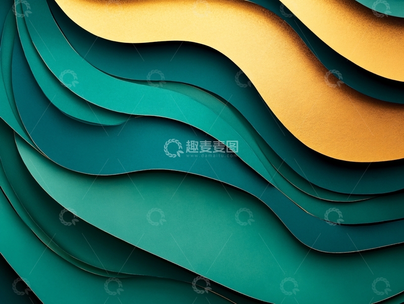 高清大图下载【趣麦麦图】简洁大气拼色曲线纹理2