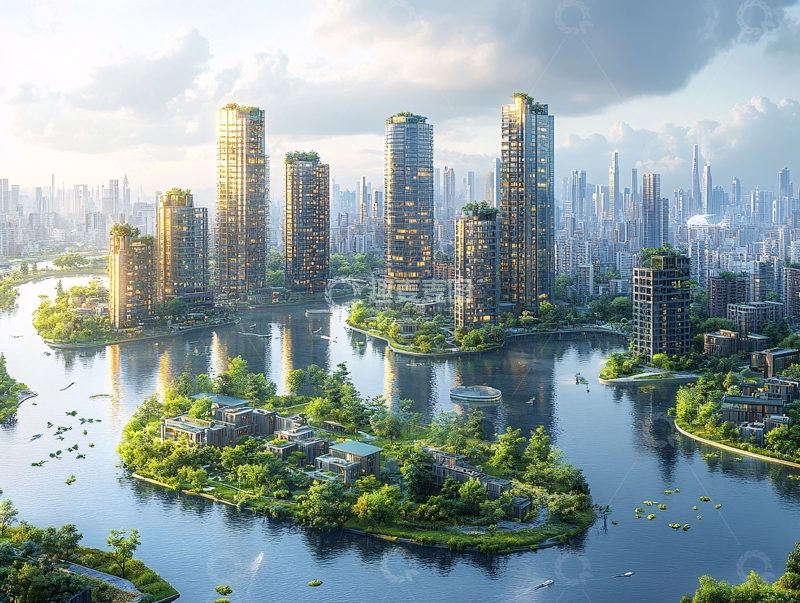 高清大图下载【趣麦麦图】现代湖居科技豪宅1