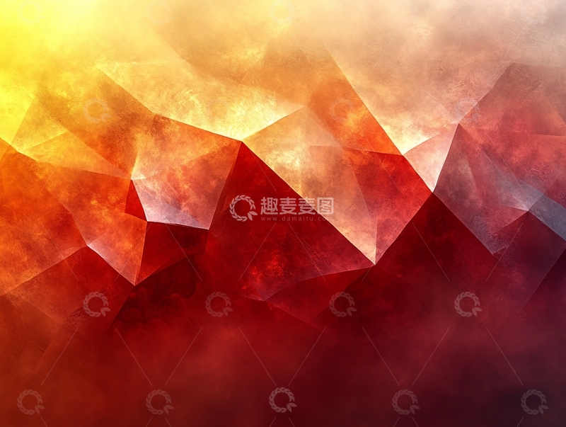 高清大图下载【趣麦麦图】炫彩多边形背景2