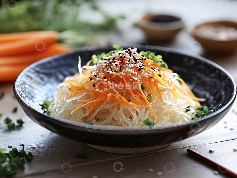 高清大图下载【趣麦麦图】芝麻冷面