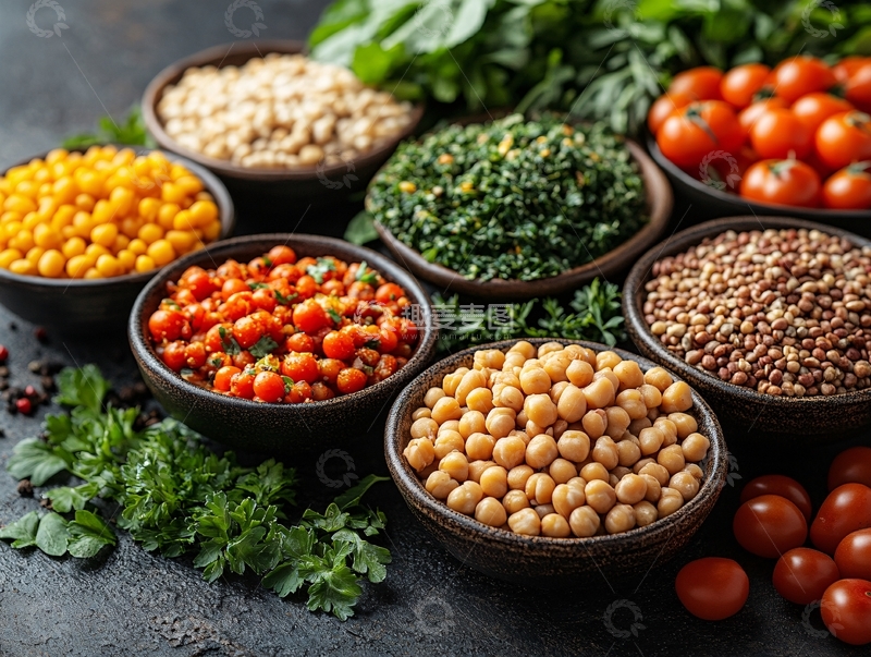 高清大图下载【趣麦麦图】-豆品加工食物