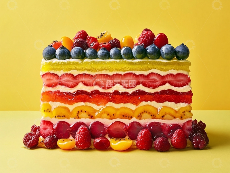 高清大图下载【趣麦麦图】水果蛋糕高清图片1