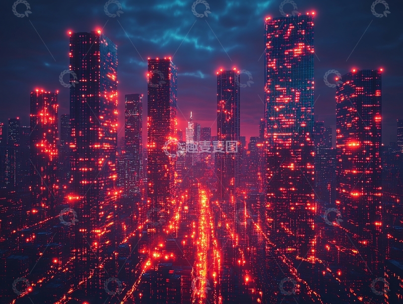 高清大图下载【趣麦麦图】数字艺术城市7