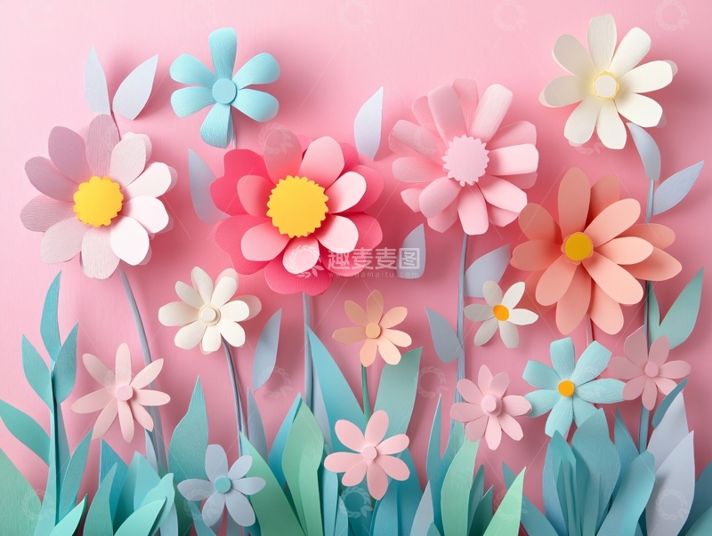高清大图下载【趣麦麦图】创意纸花