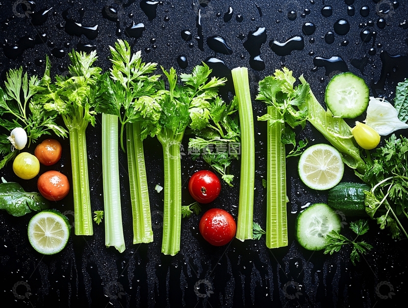 高清大图下载【趣麦麦图】新鲜芹菜图片