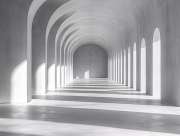 极简拱形走廊2