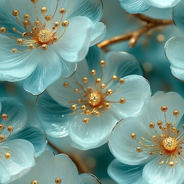 翠绿金黄马兰花朵