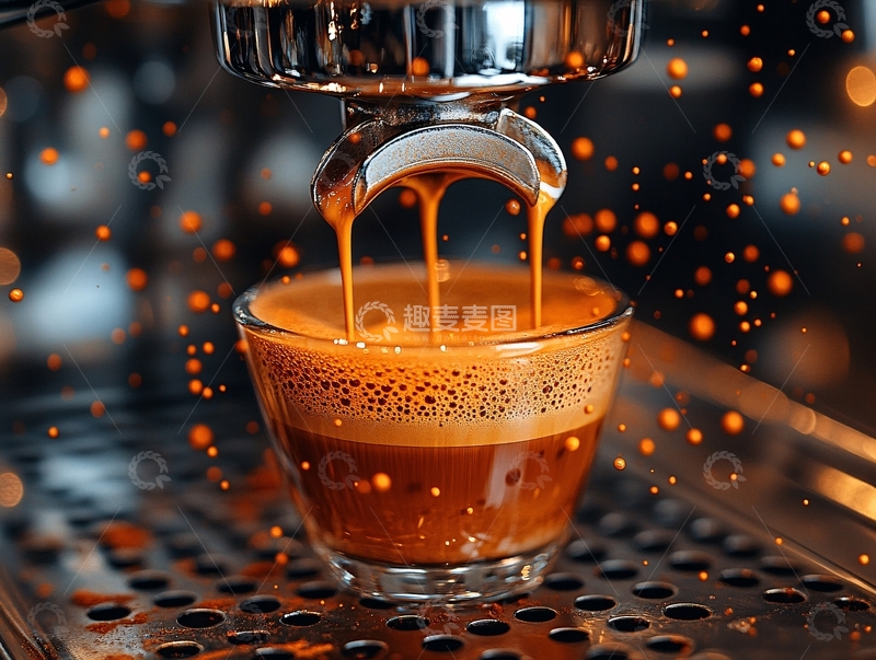 高清大图下载【趣麦麦图】意式咖啡制作1