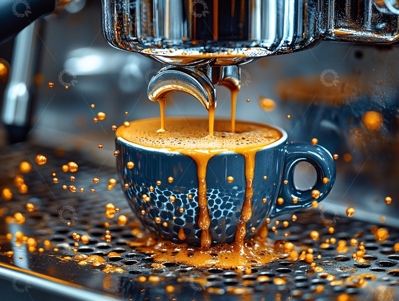 高清大图下载【趣麦麦图】意式咖啡制作