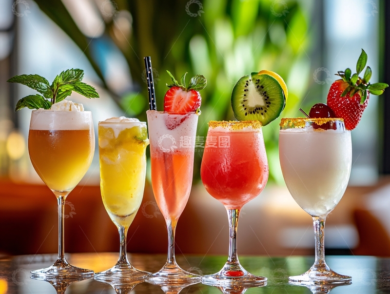 高清大图下载【趣麦麦图】西餐厅果汁