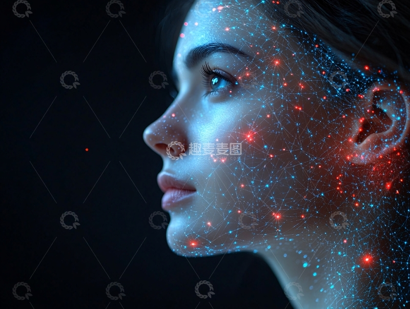 高清大图下载【趣麦麦图】光晕面部轮廓9