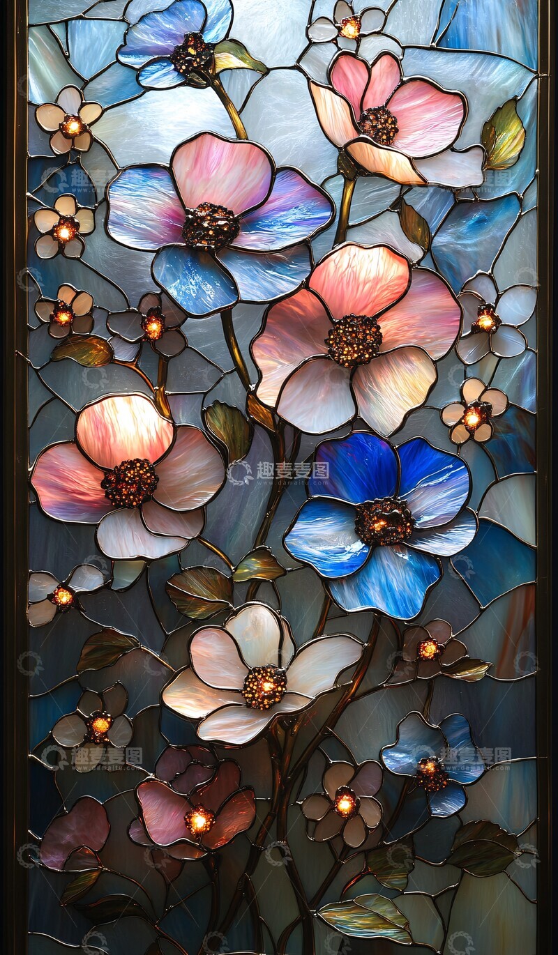 高清大图下载【趣麦麦图】-花纹玻璃设计