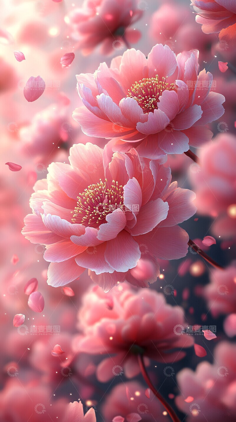 高清大图下载【趣麦麦图】盛开牡丹花瓣3