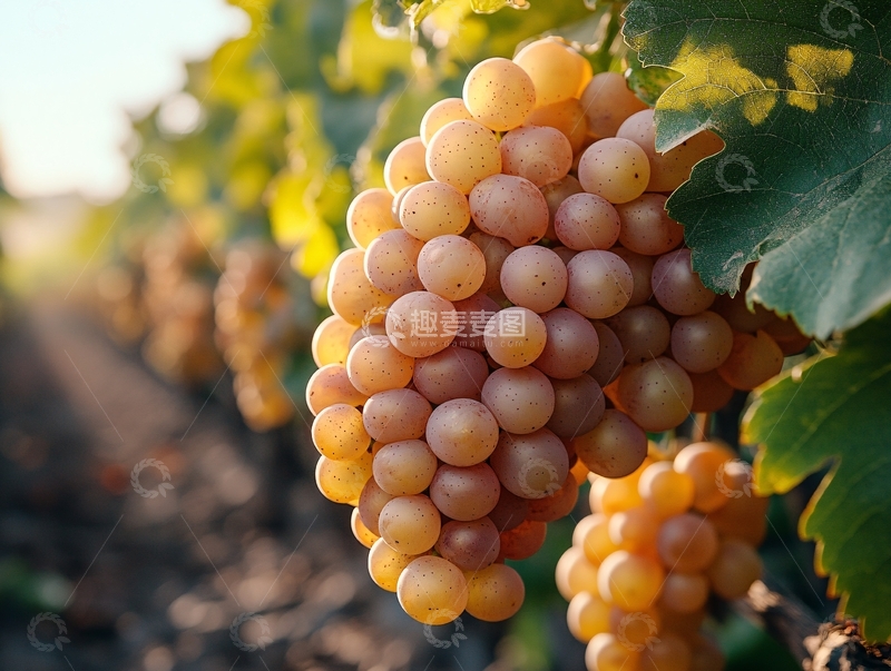 高清大图下载【趣麦麦图】葡萄夕阳