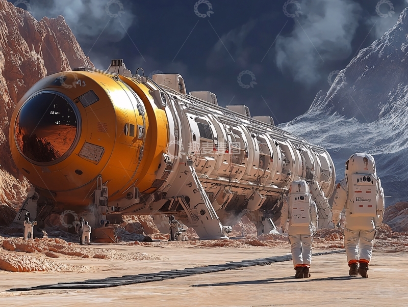 高清大图下载【趣麦麦图】模拟火星生活舱