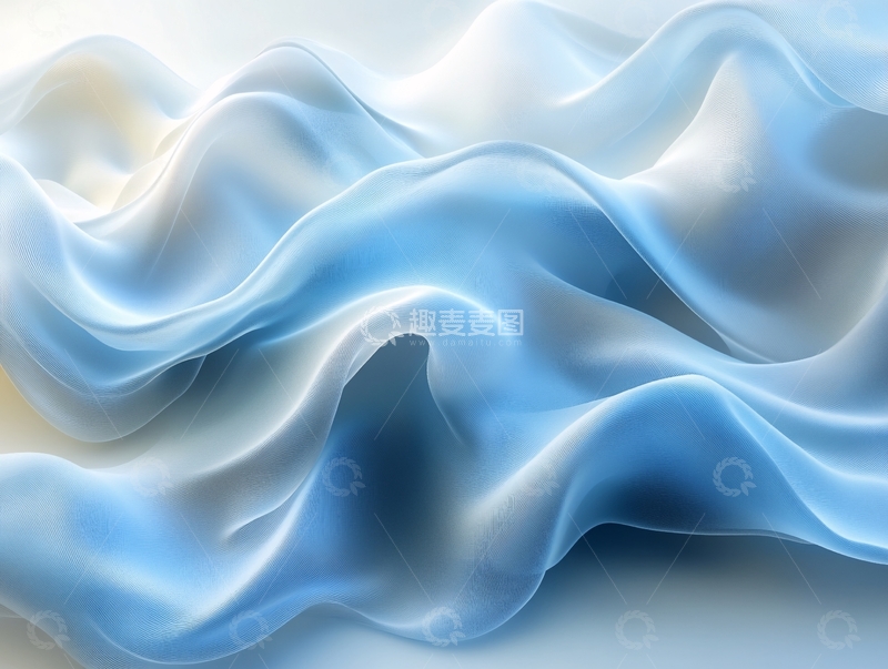 高清大图下载【趣麦麦图】浅蓝色流动感背景素材