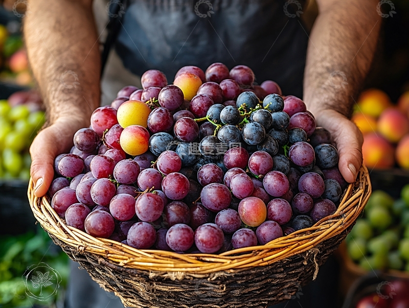 高清大图下载【趣麦麦图】秋季果实采摘