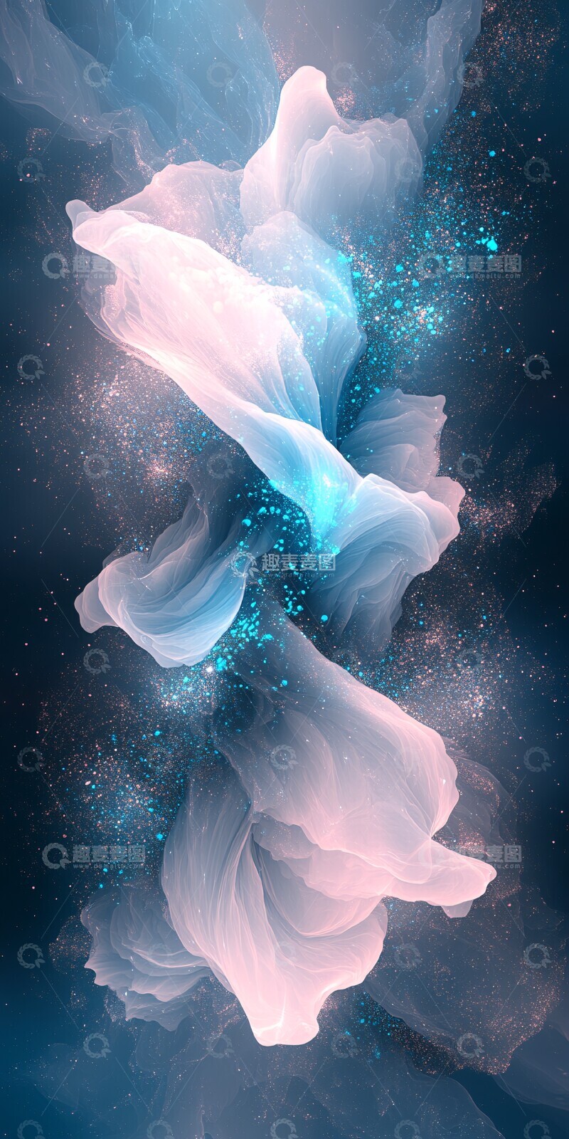 高清大图下载【趣麦麦图】玻璃液态晶体纹理3