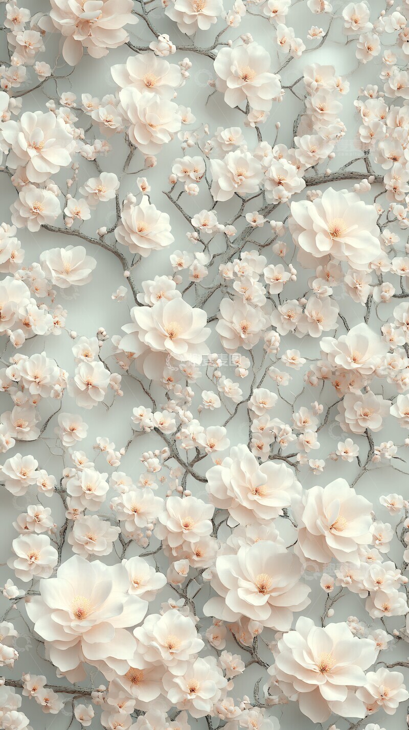 高清大图下载【趣麦麦图】玉兰花海玉兰花海粉色1
