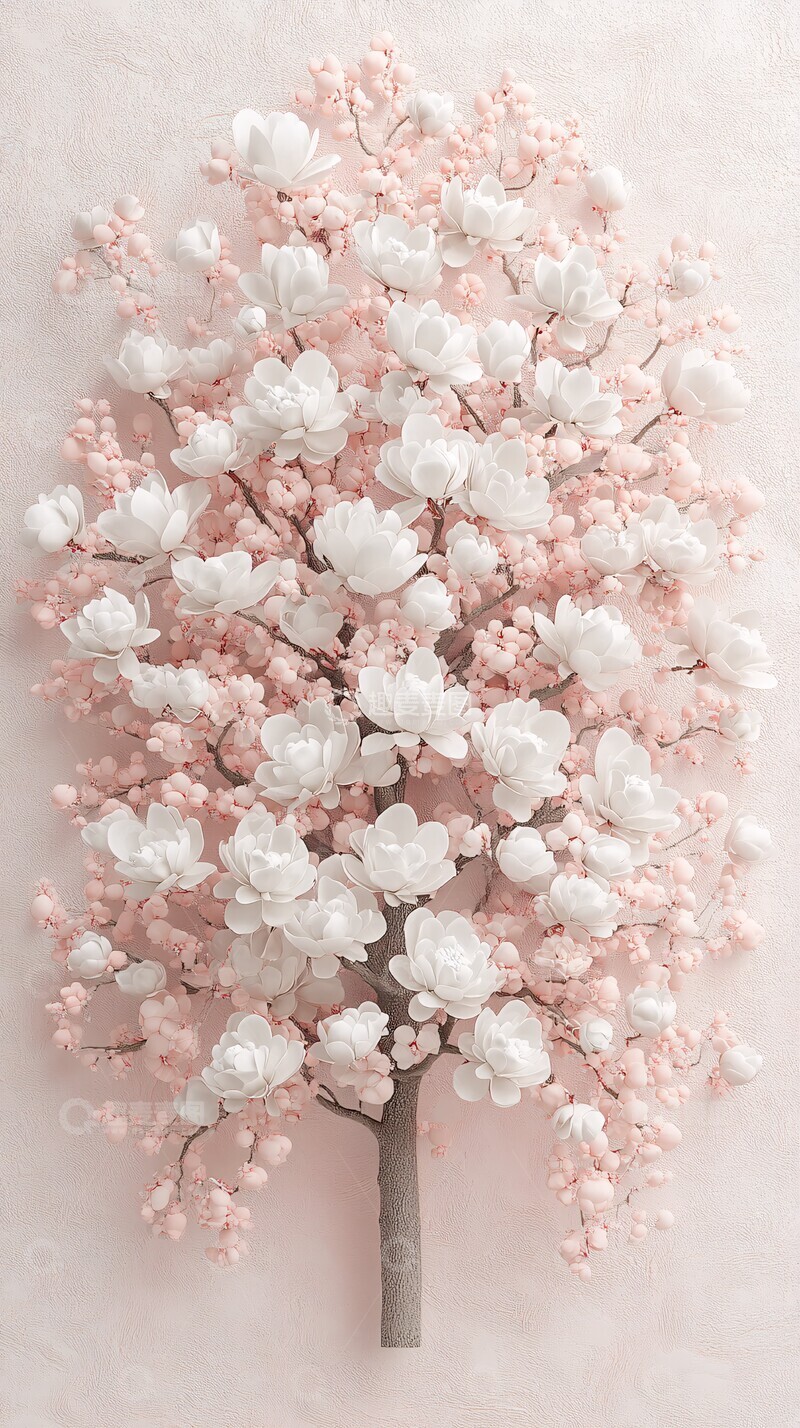 高清大图下载【趣麦麦图】玉兰花海玉兰花海粉色2