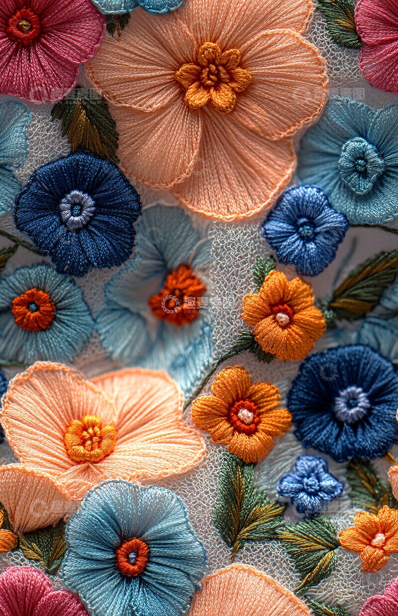 高清大图下载【趣麦麦图】刺绣花纹衬衫1