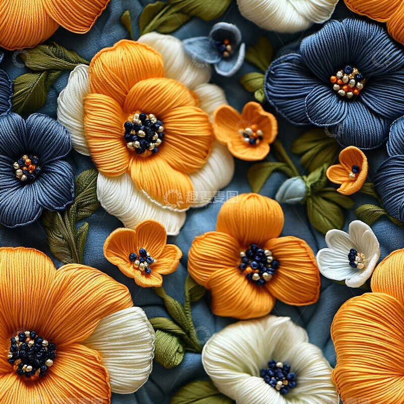 高清大图下载【趣麦麦图】花朵纹理背景1